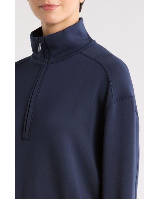 Travis Mathew Blue Skyloft Soft Echo Half Zip Pullover