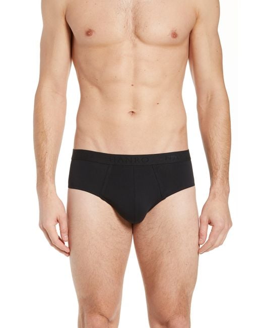 Hanro Blue Cotton Essentials Cotton Brief for men