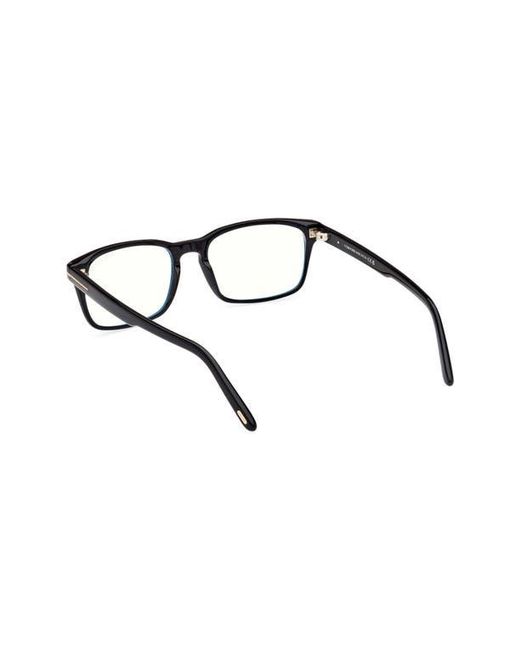 Tom Ford Brown 54Mm Rectangular Light Blocking Glasses for men
