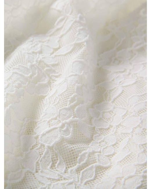 MICHAEL Michael Kors White Lace Pull On Cover Up Skirt