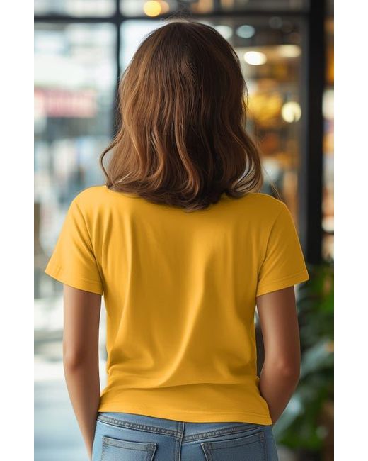 Alix Yellow Butterfly Relaxed Tee