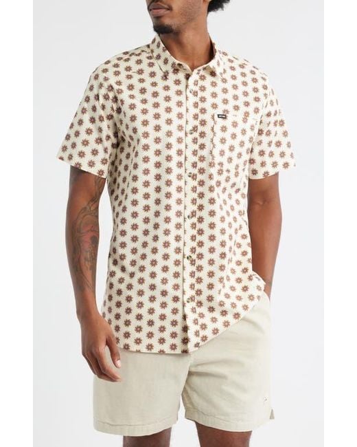 Rip Curl White Fun Times Short Sleeve Button-Up Shirt for men