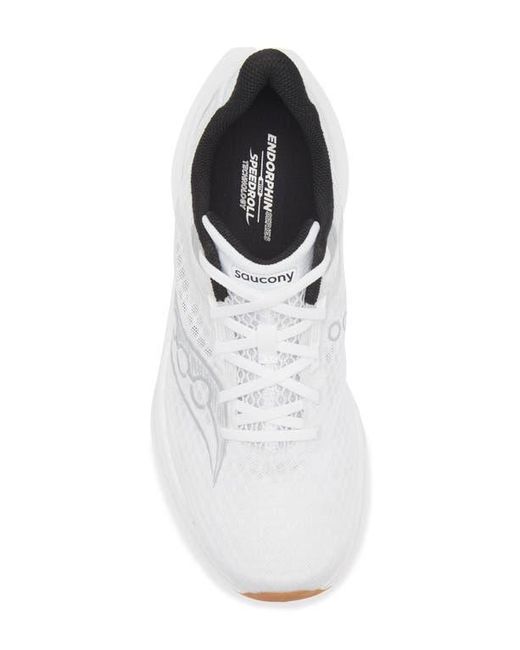 Saucony White Endorphin Speed 5 Running Shoe for men