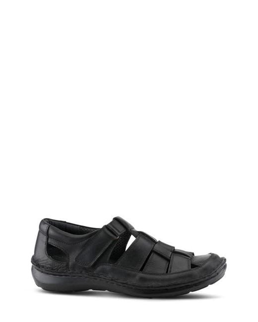 Spring Step Black Sandal for men
