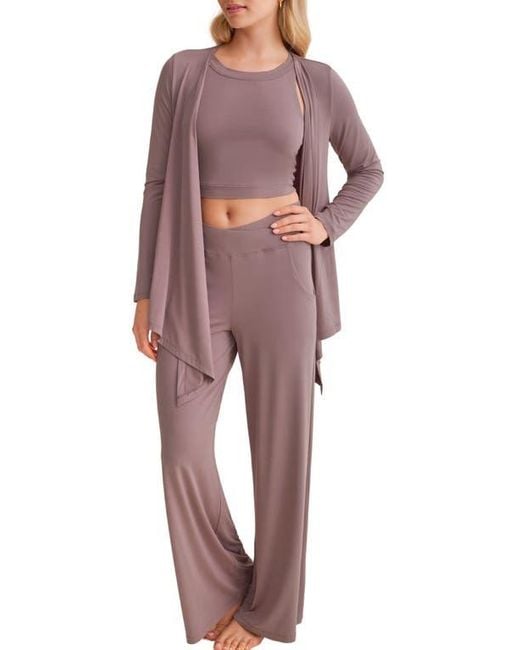 Fleur't Red Open Front Cardigan