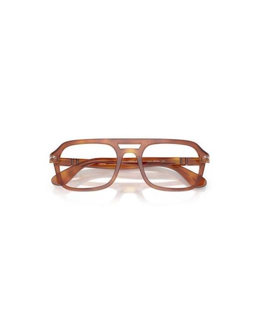 Persol Brown 54Mm Square Optical Glasses