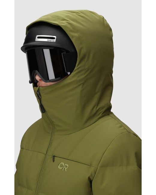 Outdoor Research Green Snowcrew Down Jacket