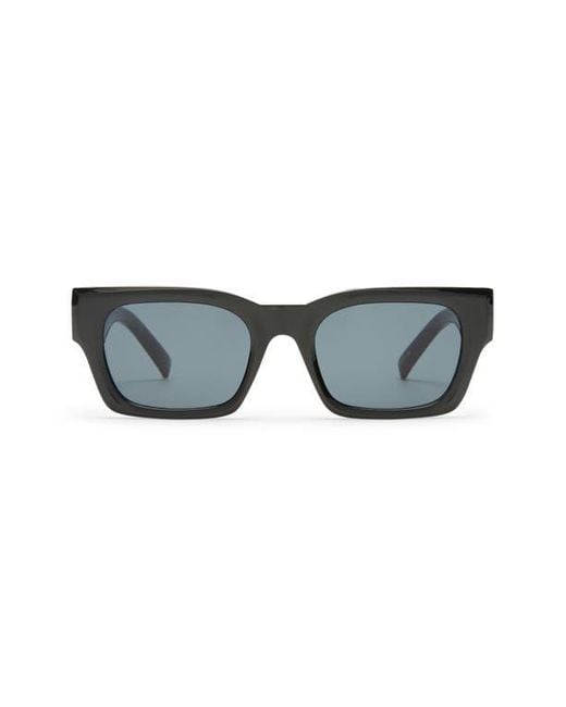 Le Specs Blue Shmood 52Mm Rectangular Sunglasses