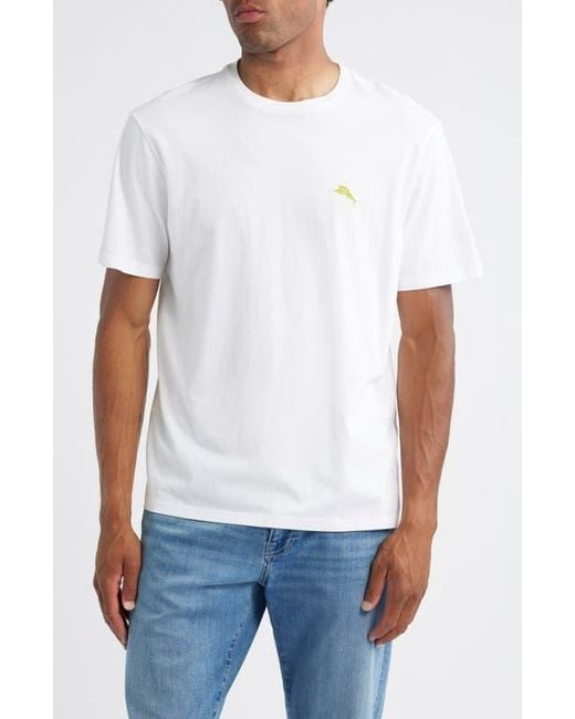Tommy Bahama White Fairway Fiesta Cotton Graphic T-Shirt for men