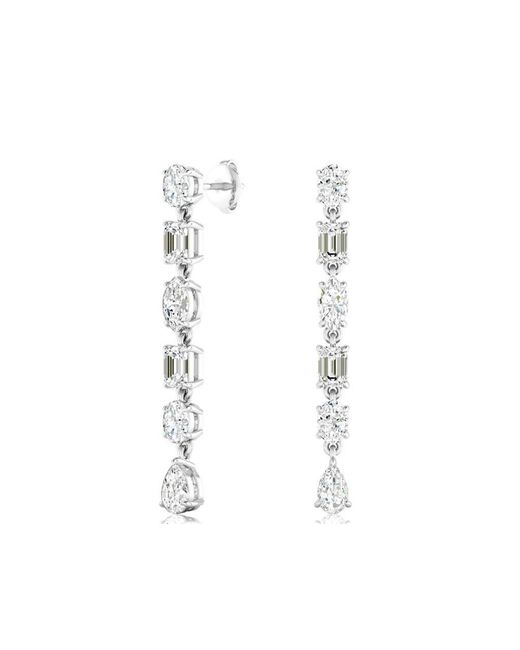 Everlee White Multi-Shape Lab Diamond Drop