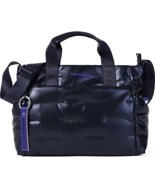 Hedgren Blue Softy Water Repellent Satchel