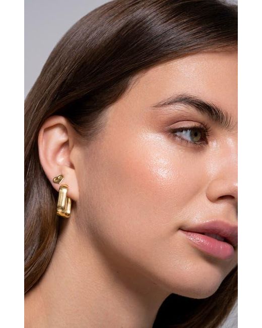 Bony Levy Natural 14K Rectangular Hoop Earrings