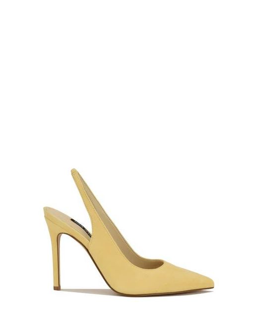 Nine West Metallic Feather Slingback Pump