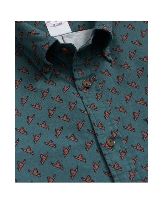 Brooks Brothers Blue Friday Regular Fit Print Cotton Poplin Button-Down Shirt for men