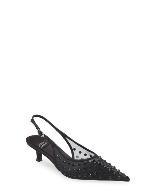 Jeffrey Campbell Black Persona Pointed Toe Slingback Pump
