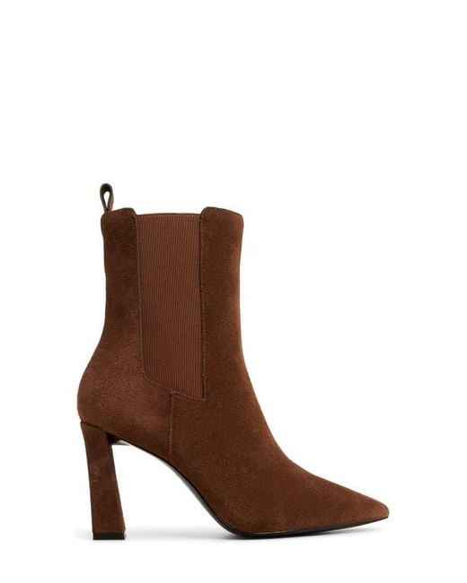 ALDO Brown Liora Pointed Toe Chelsea Boot