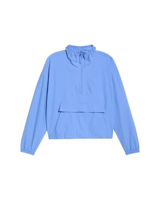 Zella Blue Transit Pullover Jacket