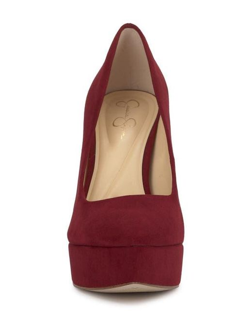 Jessica Simpson Red Sinelia Pointed Toe Platform Pump