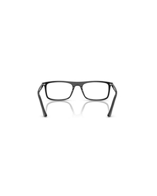 Ray-Ban Black 53Mm Rectangle Optical Glasses