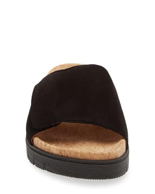 Gabor Black Slide Slide Sandal