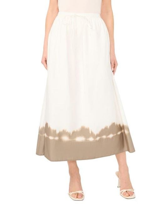 Halogen® White Drawstring Maxi Skirt