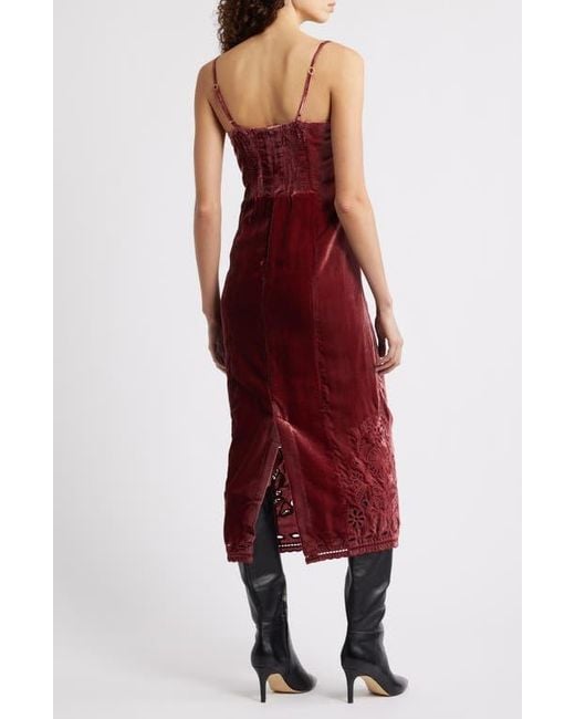 Farm Rio Red Floral Cut Out Party Dress