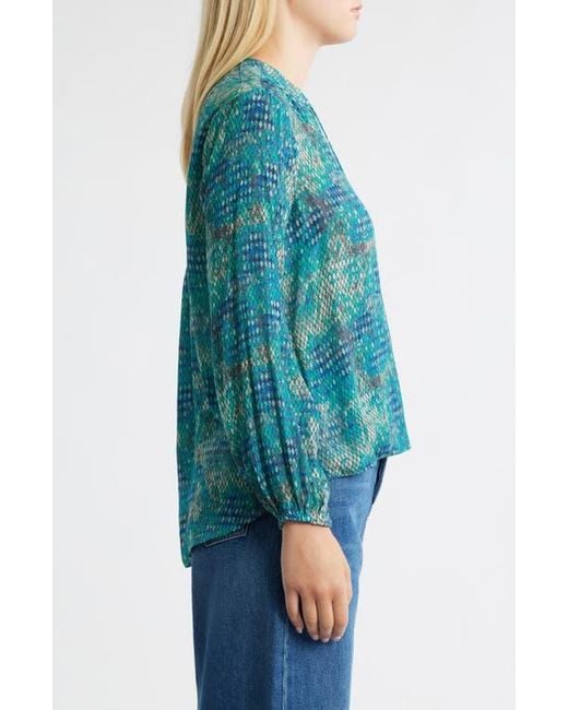 Apny Blue Printed Top