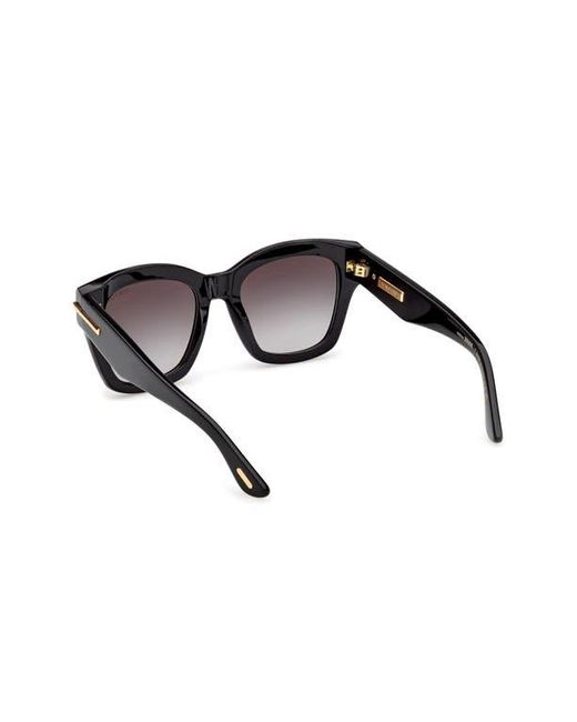 Tom Ford Gray 53Mm Gradient Butterfly Sunglasses