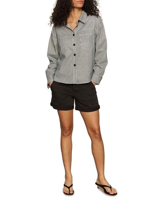 Sanctuary Gray Ivy Stripe Shacket