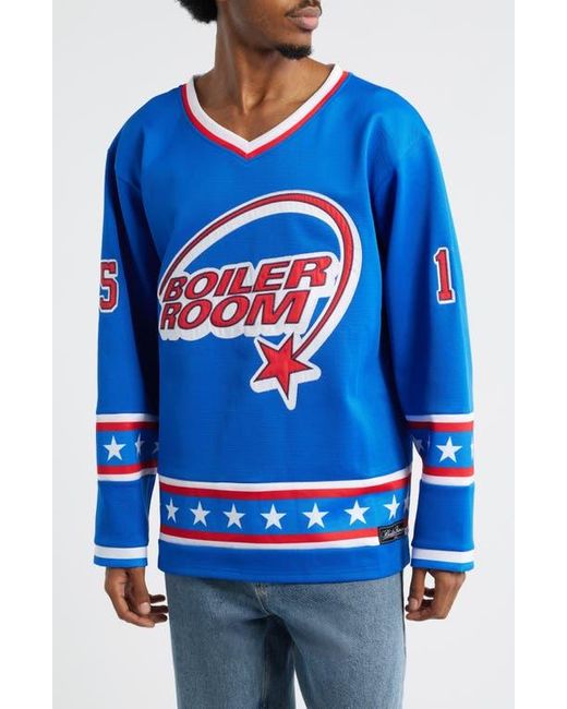 BOILER ROOM Blue Oversize Hockey Jersey