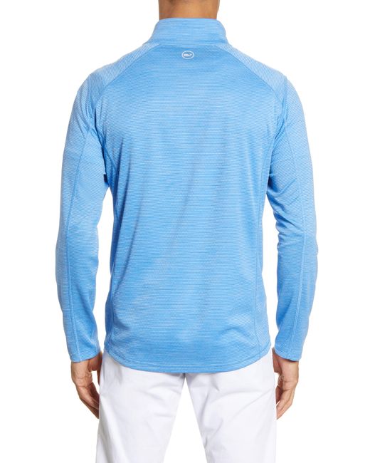 Vineyard Vines Sankaty Stripe Half Zip Performance Pullover in Blue for Men - Lyst