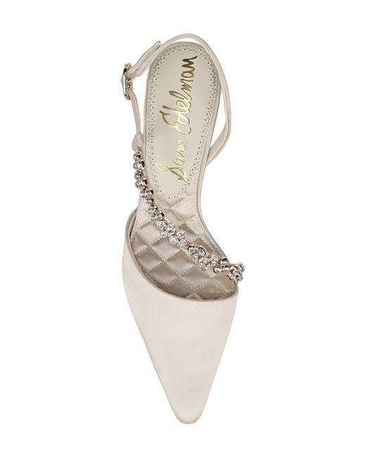Sam Edelman Natural Bonnie Slingback Pointed Toe Pump