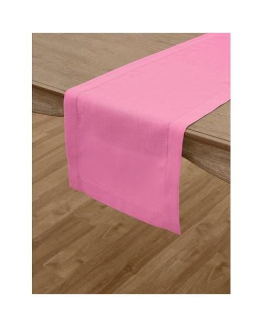 Solino Home Pink Linen Table Runner