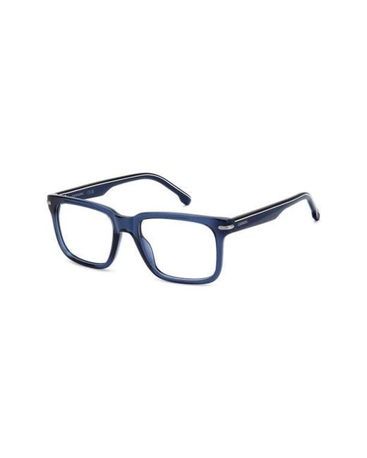 Carrera Blue 54Mm Rectangular Optical Glasses for men