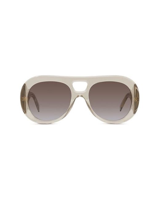 Givenchy Gray Bold 53Mm Gradient Round Sunglasses