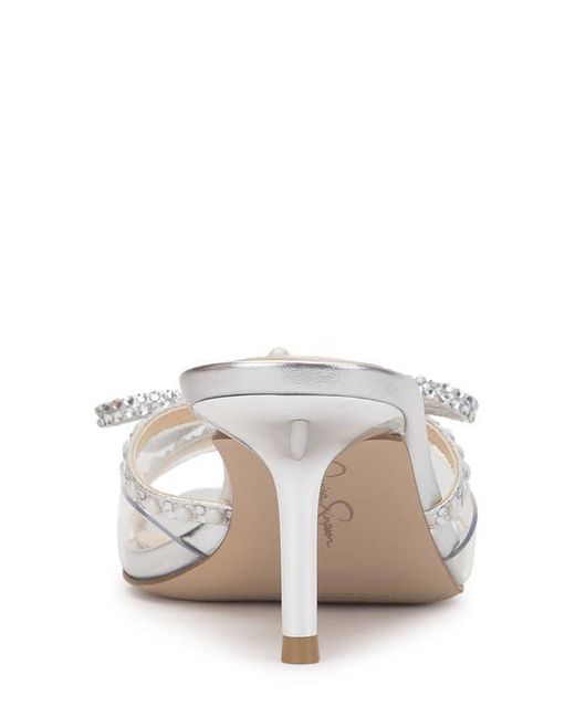 Jessica Simpson White Cornilia Slide Sandal