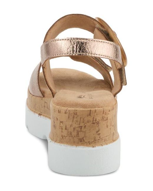 Spring Step Brown Abarah Slingback Platform Sandal