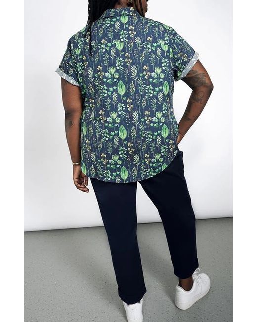 WILDFANG Green The Essential Oxford Button Up