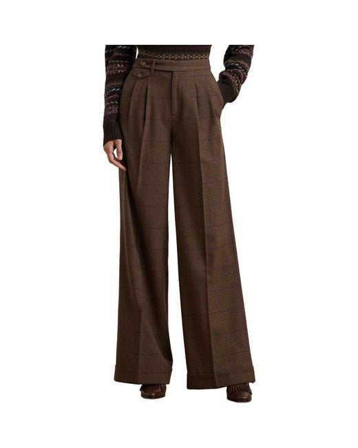 パンツ Polo by Ralph Lauren wool wide slacks Polo Ralph Lauren Wool Pleated Wide-Leg Pants | Saks Fifth