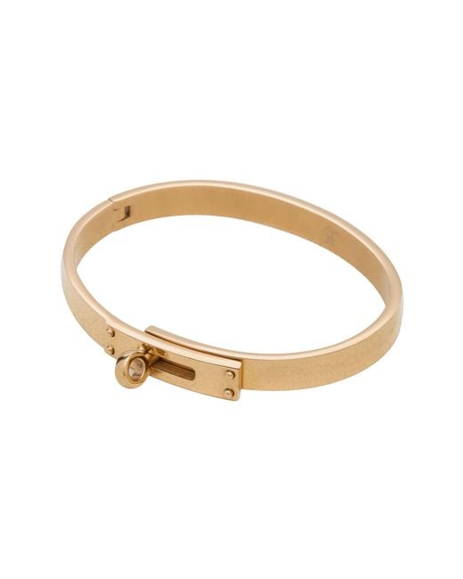 st. Moran White Lock Twist Bangle