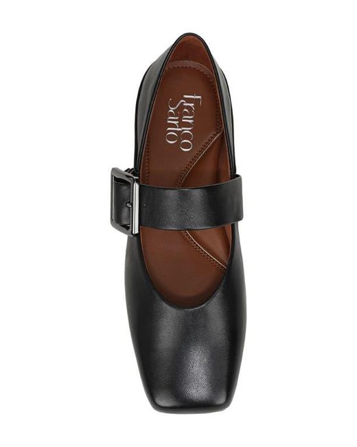 Franco Sarto Black Oakes Square Toe Flat