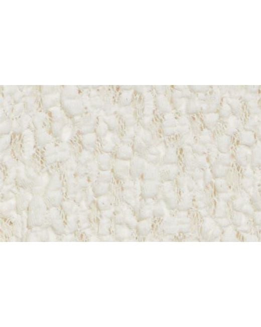 Max Mara White Gennaio Textured Lace Top
