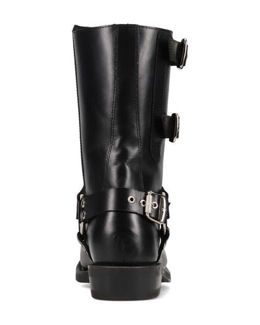 Frye Black Conway Moto Harness Boot for men