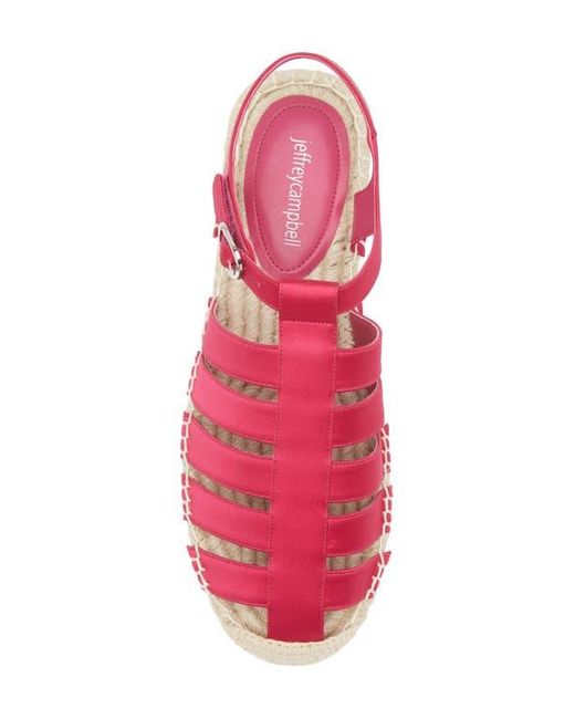 Jeffrey Campbell Pink Tan Lines Espadrille Fisherman Sandal