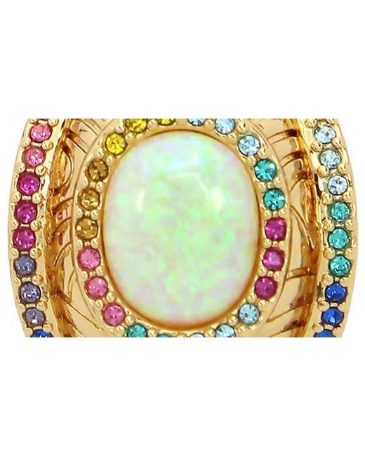 Kurt Geiger Multicolor Southbank Imitation Opal Hoop Earrings