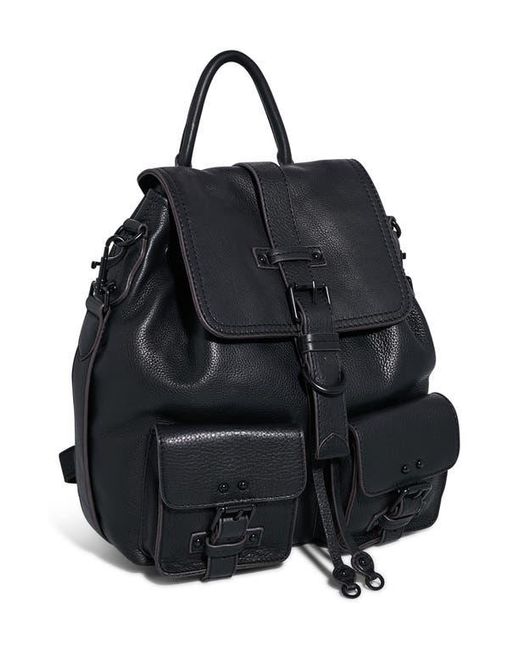 Aimee Kestenberg Black The Saddle Up Leather Backpack
