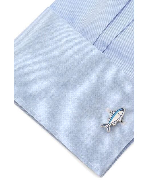 Cufflinks Inc. Blue Good Catch Cufflinks for men