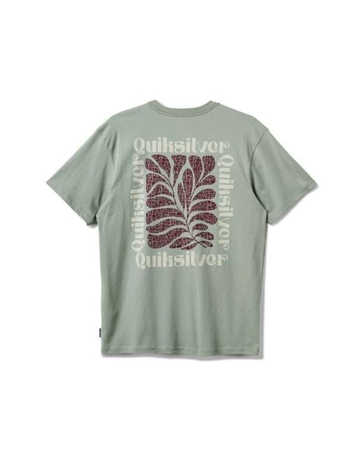 Quiksilver Green El Naturel Cotton Graphic T-Shirt for men