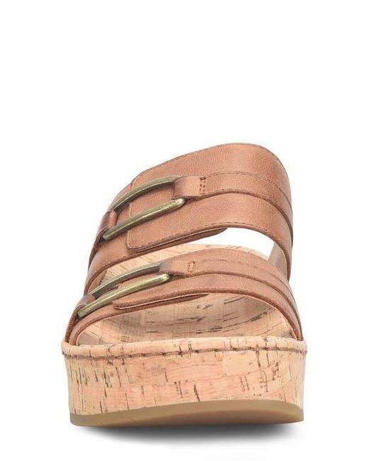 Børn Pink Solina Platform Wedge Slide Sandal