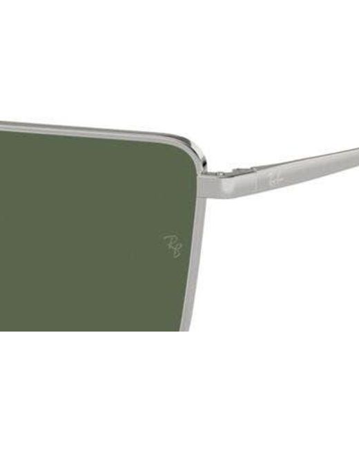 Ray-Ban Green Emy 56mm Rectangular Sunglasses for men